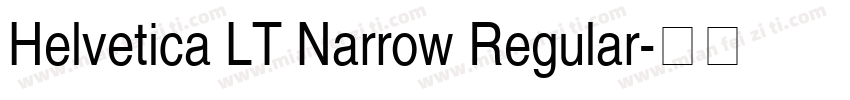 Helvetica LT Narrow Regular字体转换